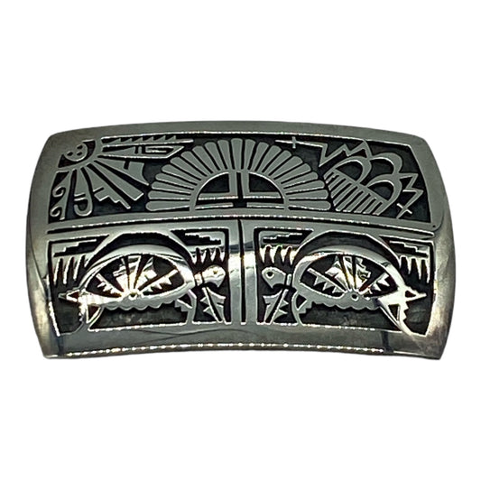 Floyd Lomakuyvaya Hopi Belt Buckle