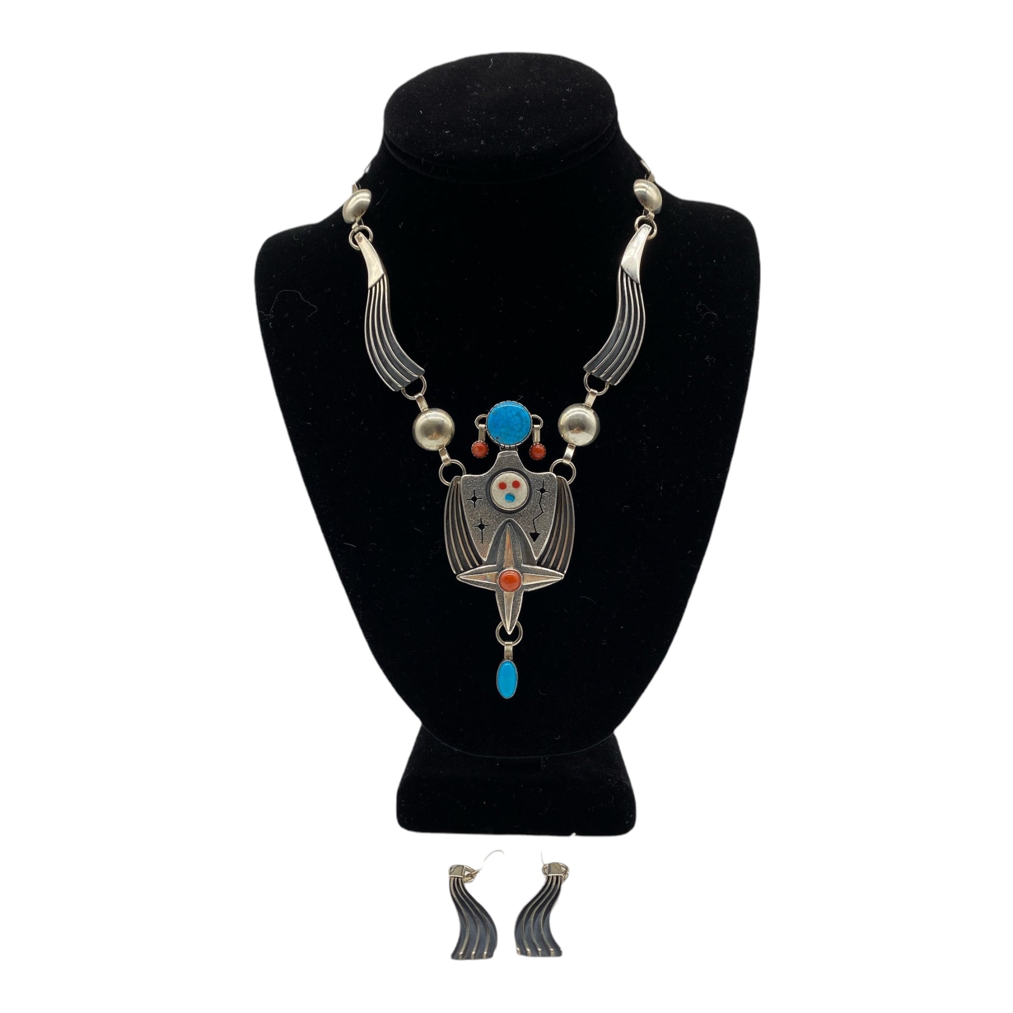 Jack Tom Navajo Necklace and Earring Set