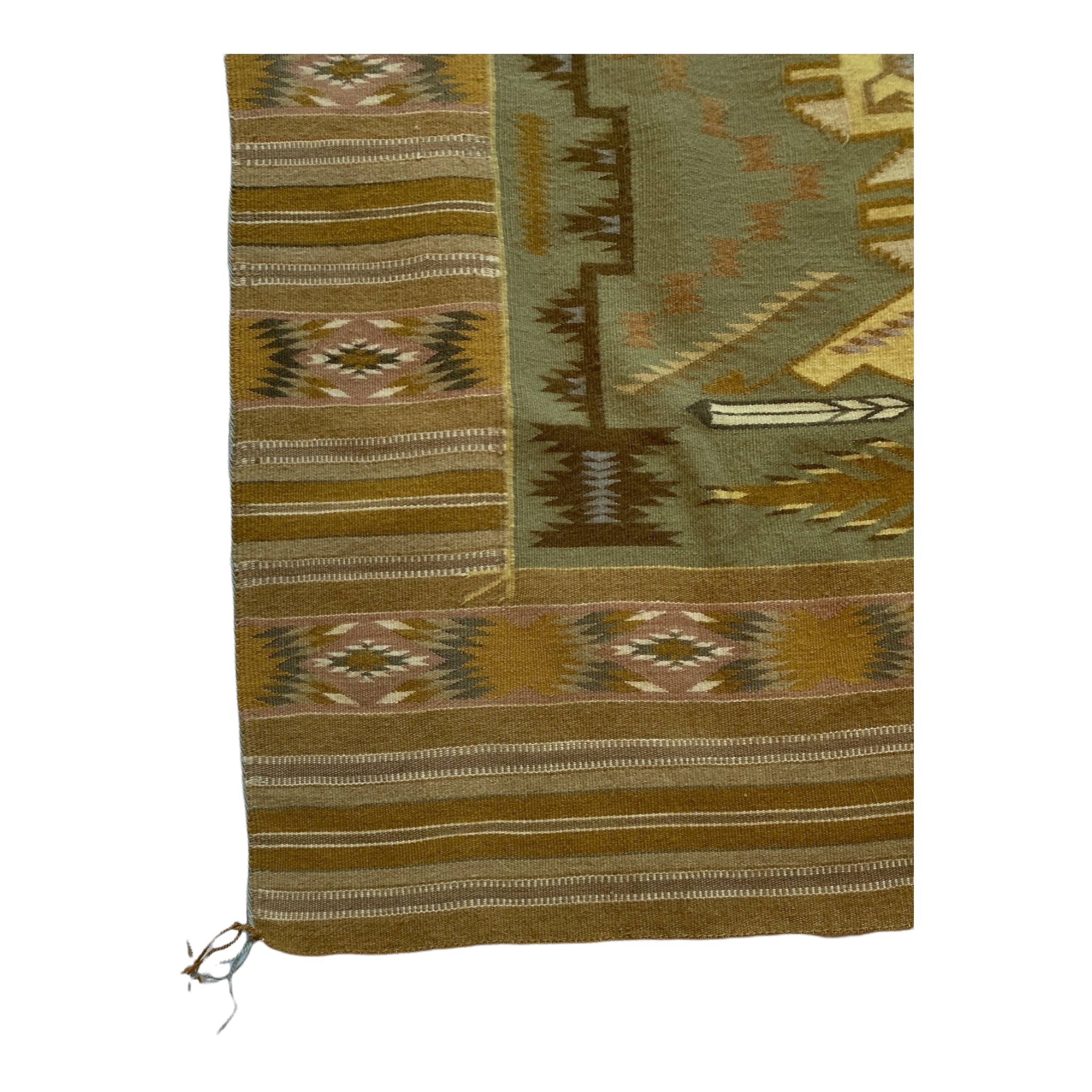 Three Turkey Ruins Navajo Weaving, Navajo rug for sale, vegetal dye weaving, telluride gallery 